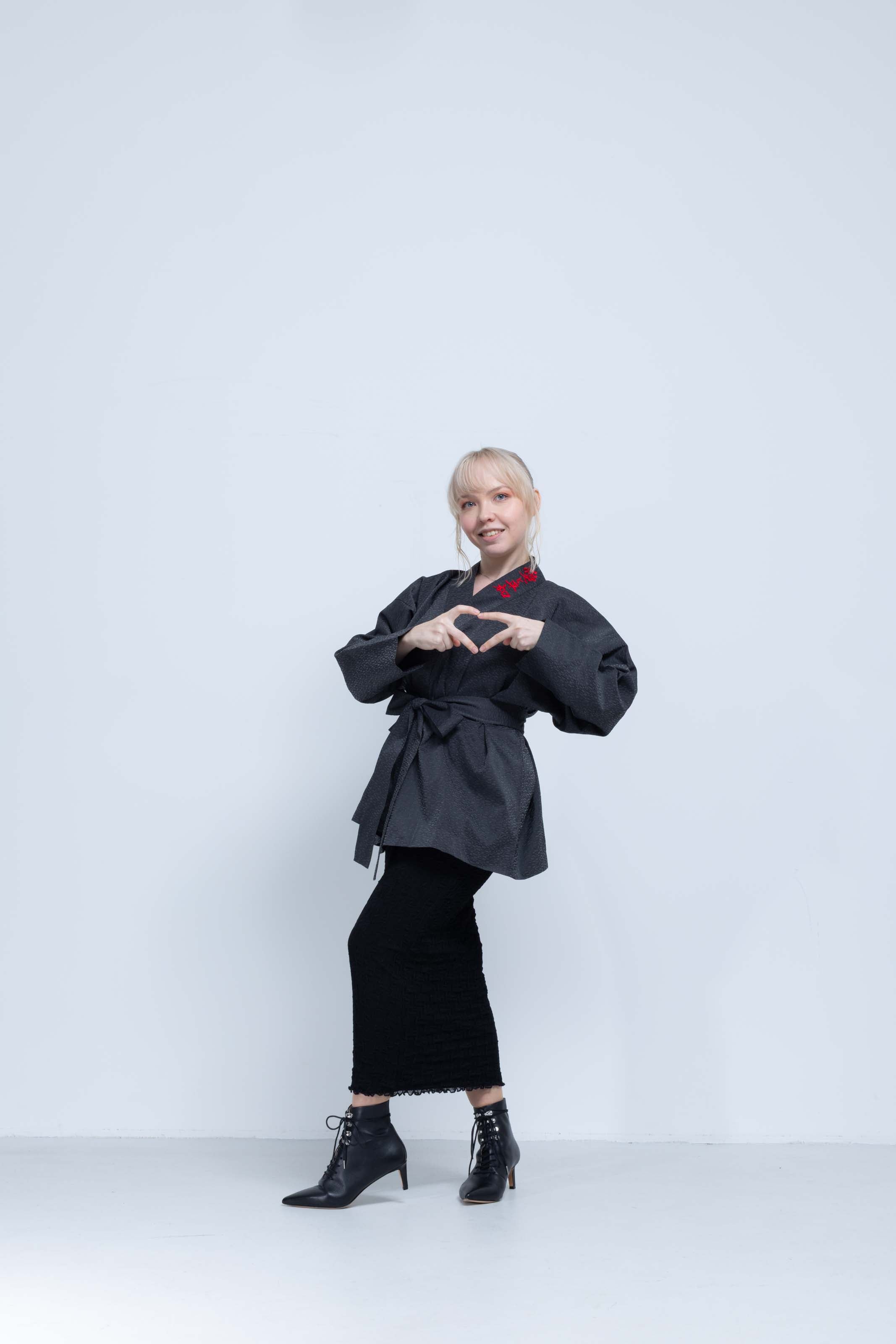 OHARAME KIMONO JACKET / red / 墨-sumi-