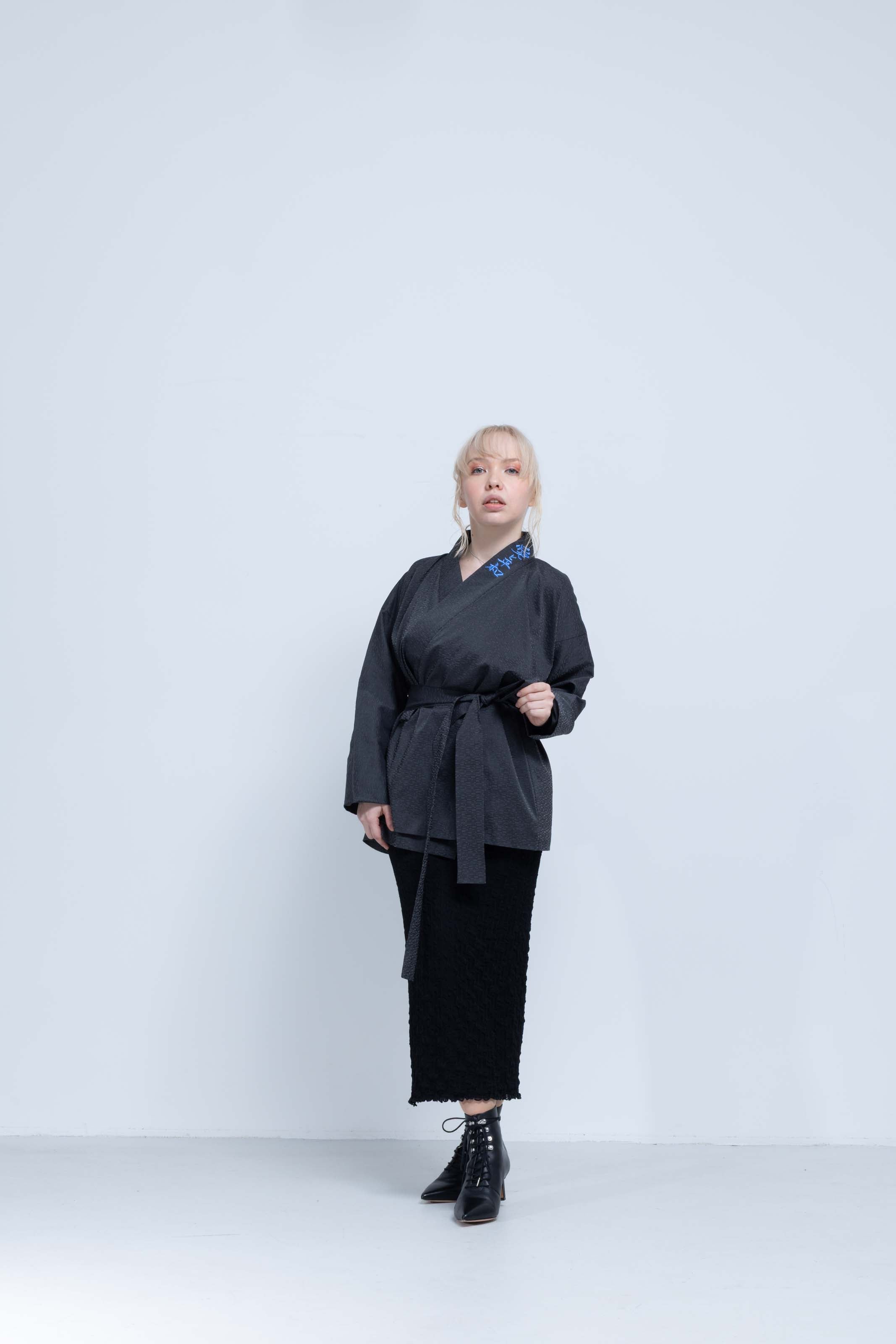 OHARAME KIMONO JACKET / blue / 墨-sumi-