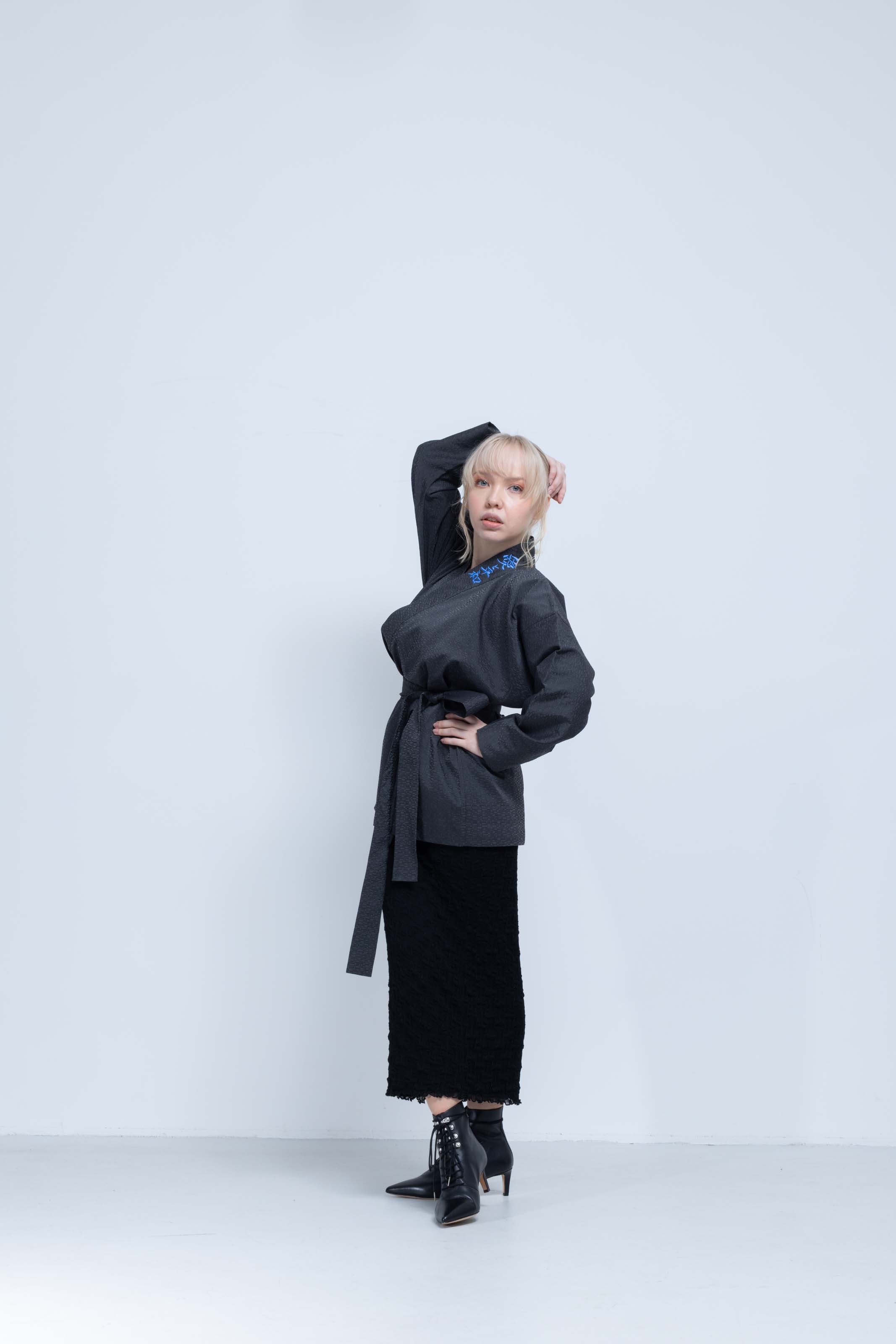 OHARAME KIMONO JACKET / blue / 墨-sumi-
