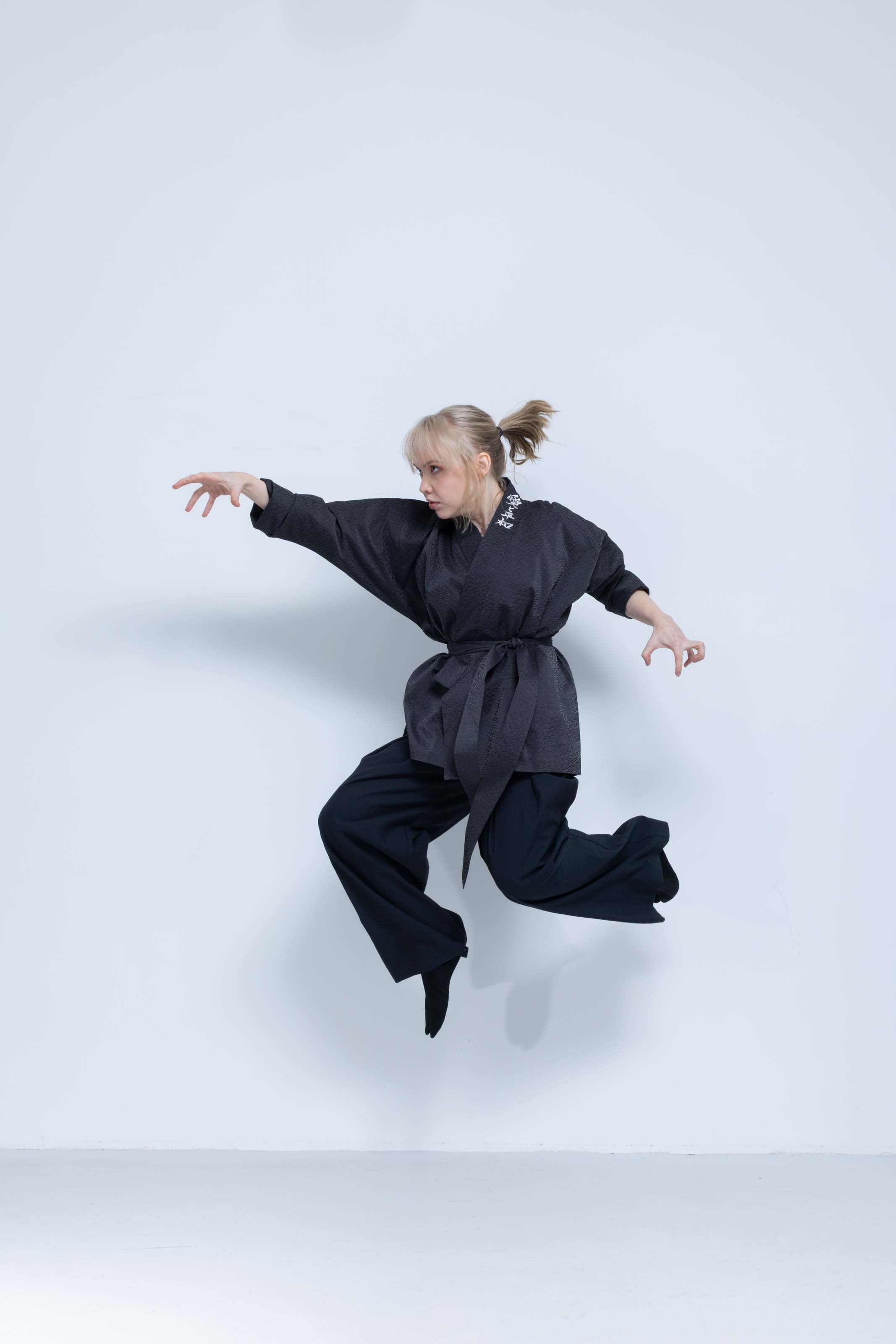 OHARAME KIMONO JACKET / gray / 墨-sumi-