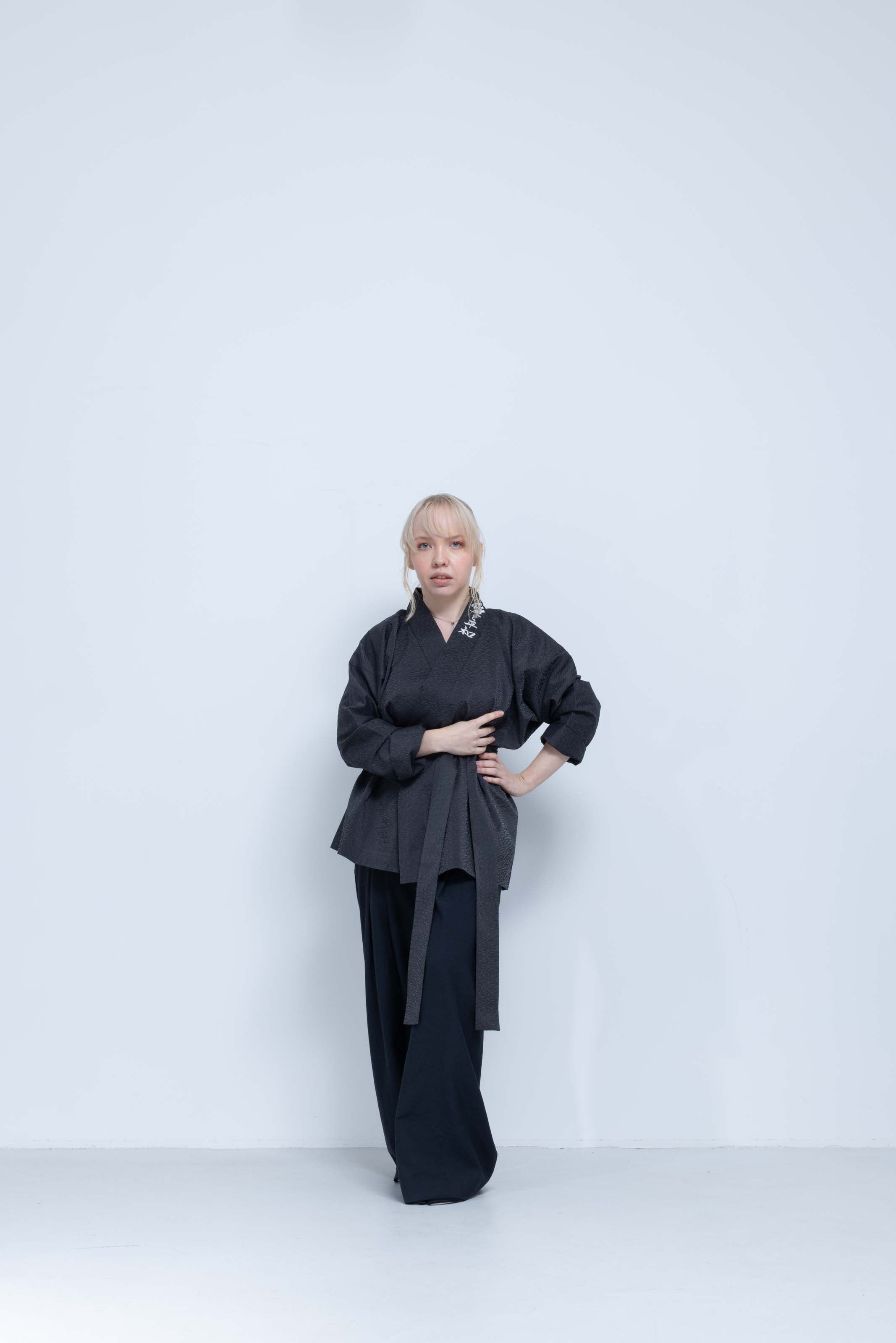 OHARAME KIMONO JACKET / gray / 墨-sumi-