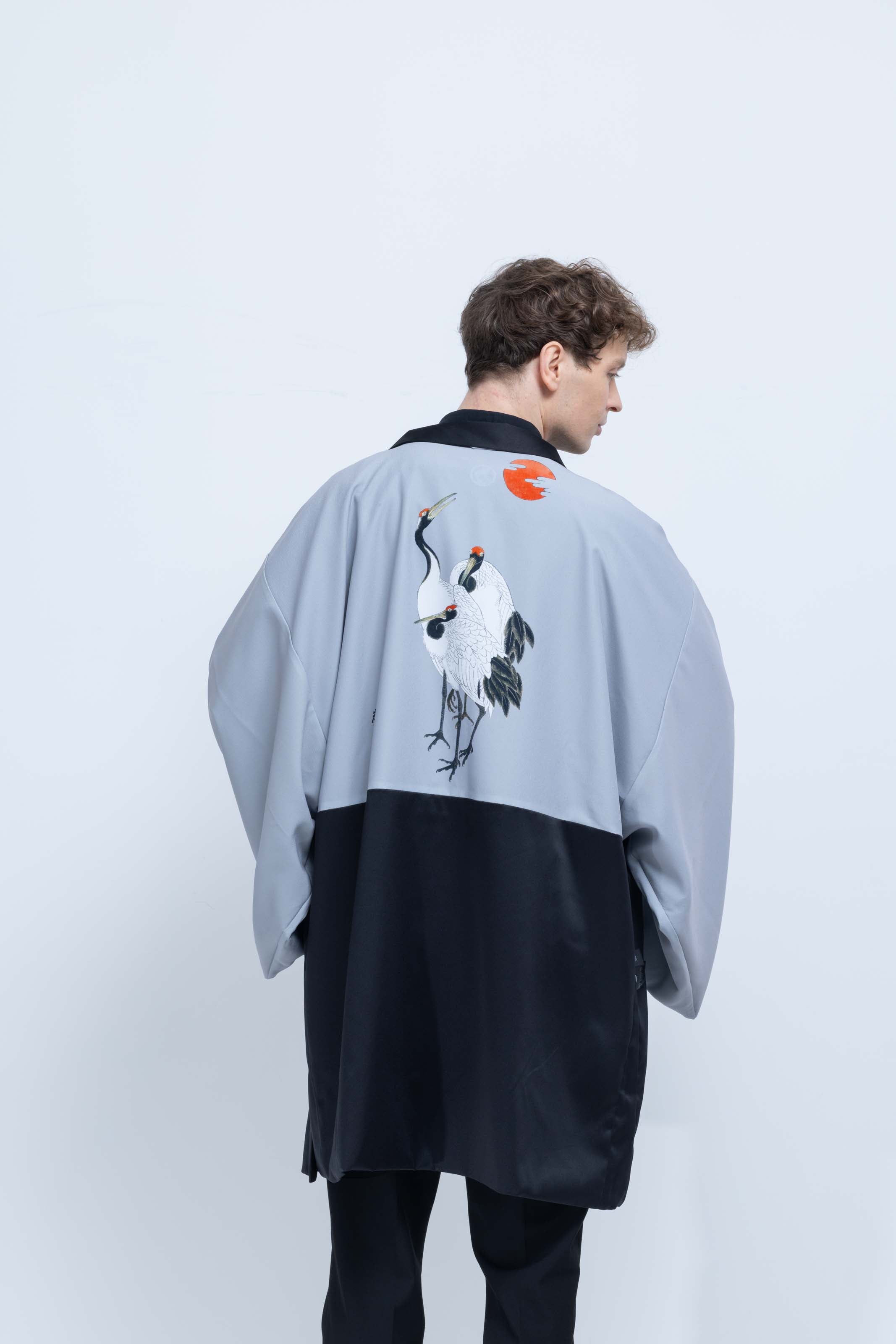 KUROMONTSUKI HAORI - Tsuru, Tsuki