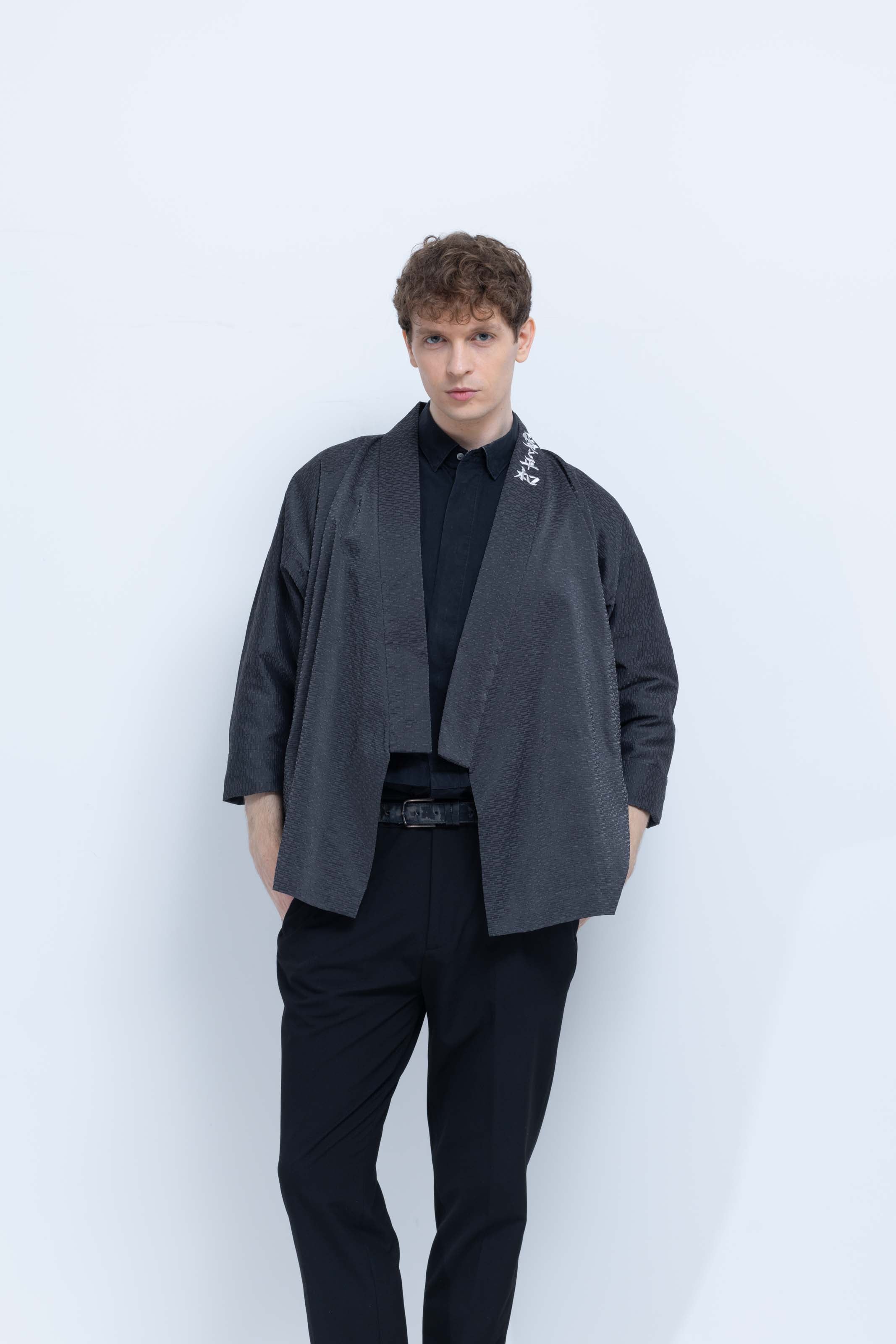 OHARAME KIMONO JACKET / gray / 墨-sumi-