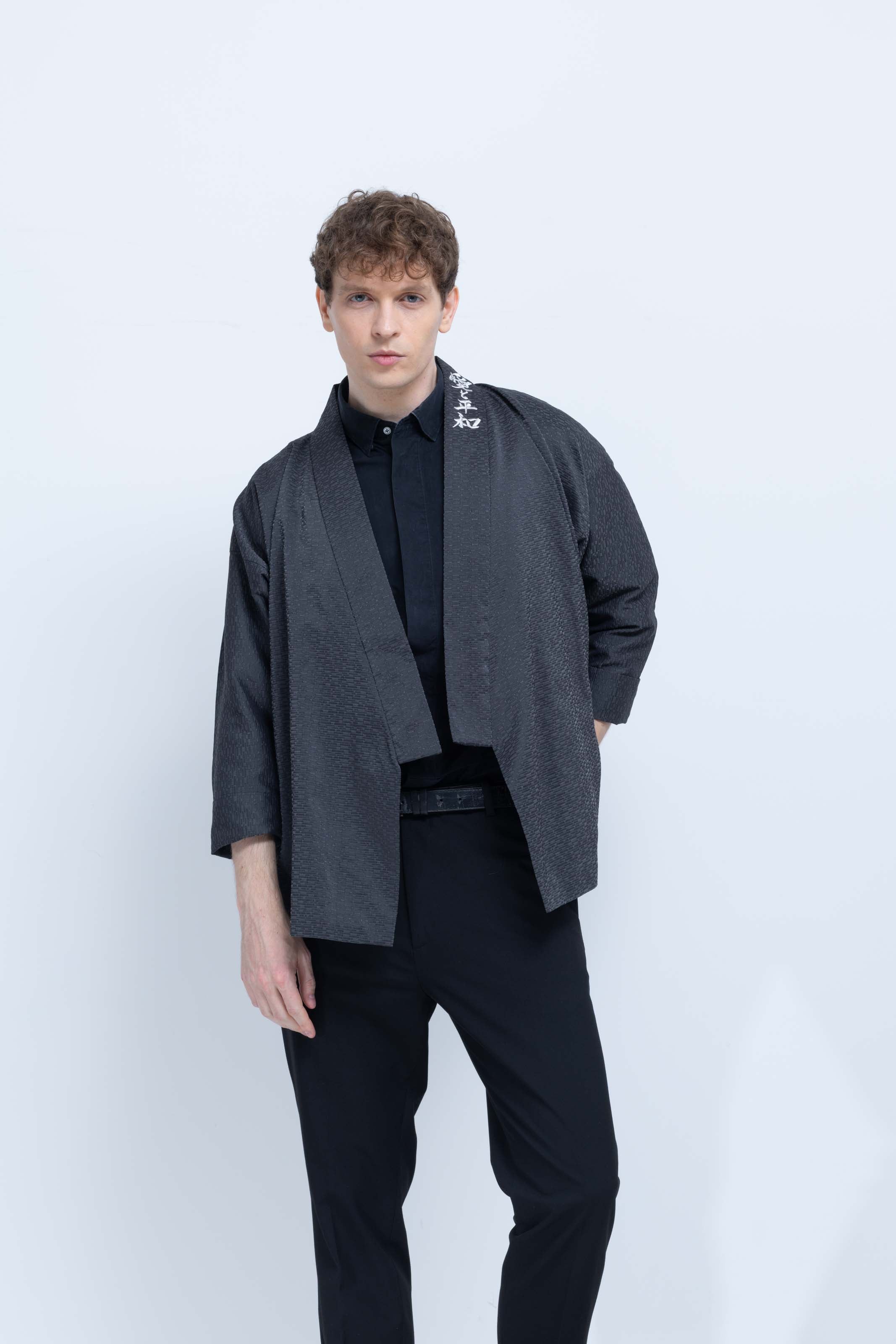 OHARAME KIMONO JACKET / gray / 墨-sumi-