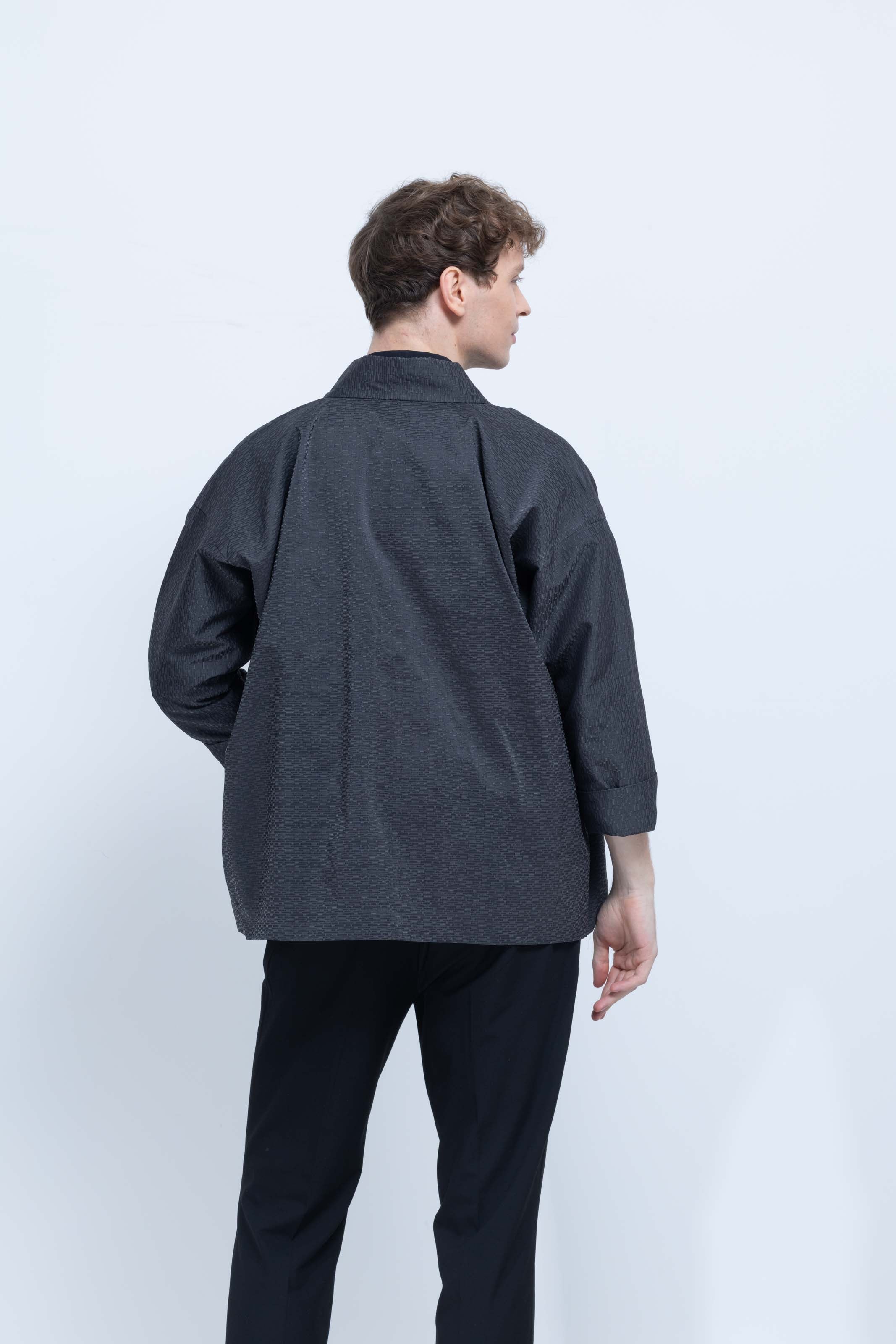 OHARAME KIMONO JACKET / gray / 墨-sumi-
