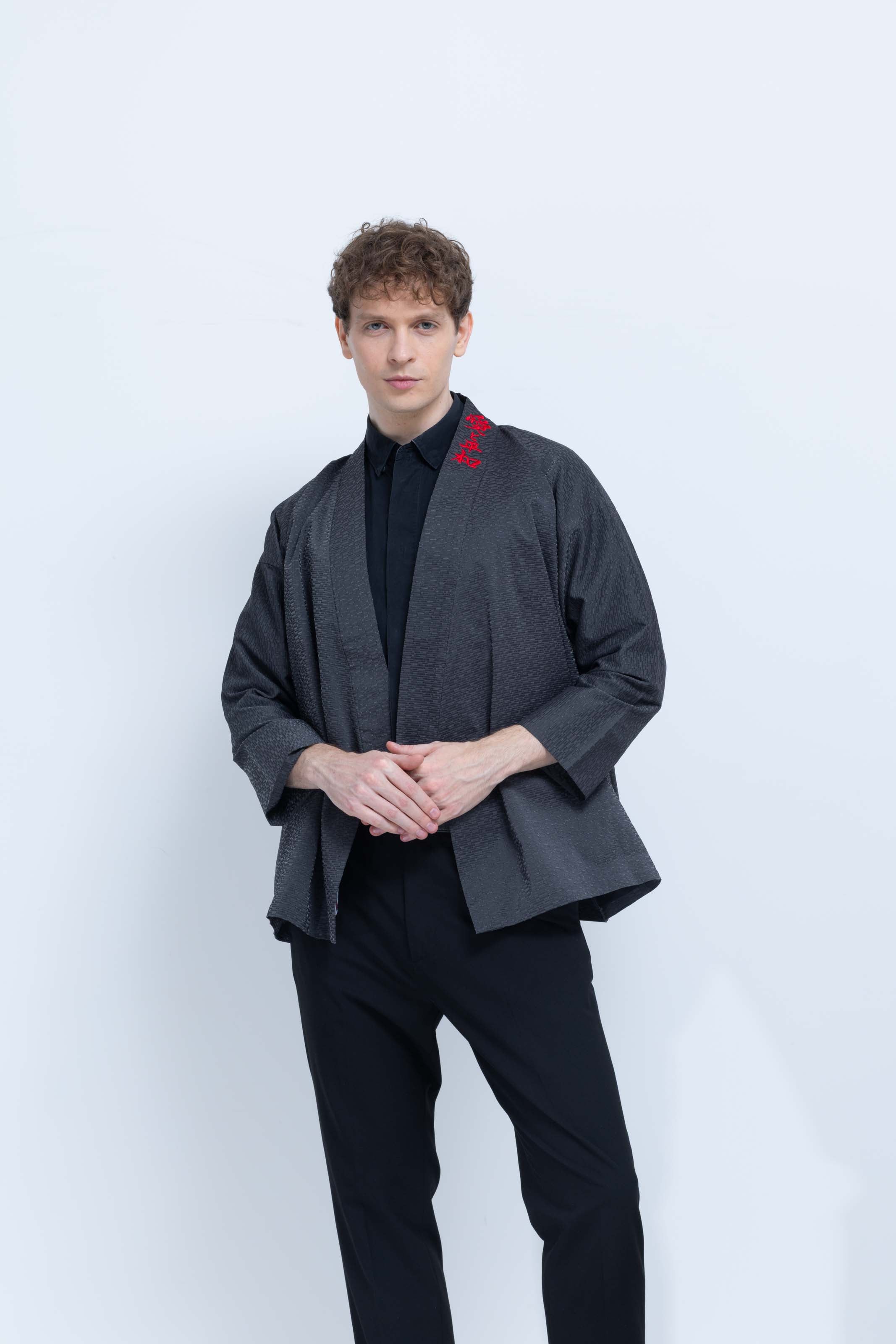 OHARAME KIMONO JACKET / red / 墨-sumi-