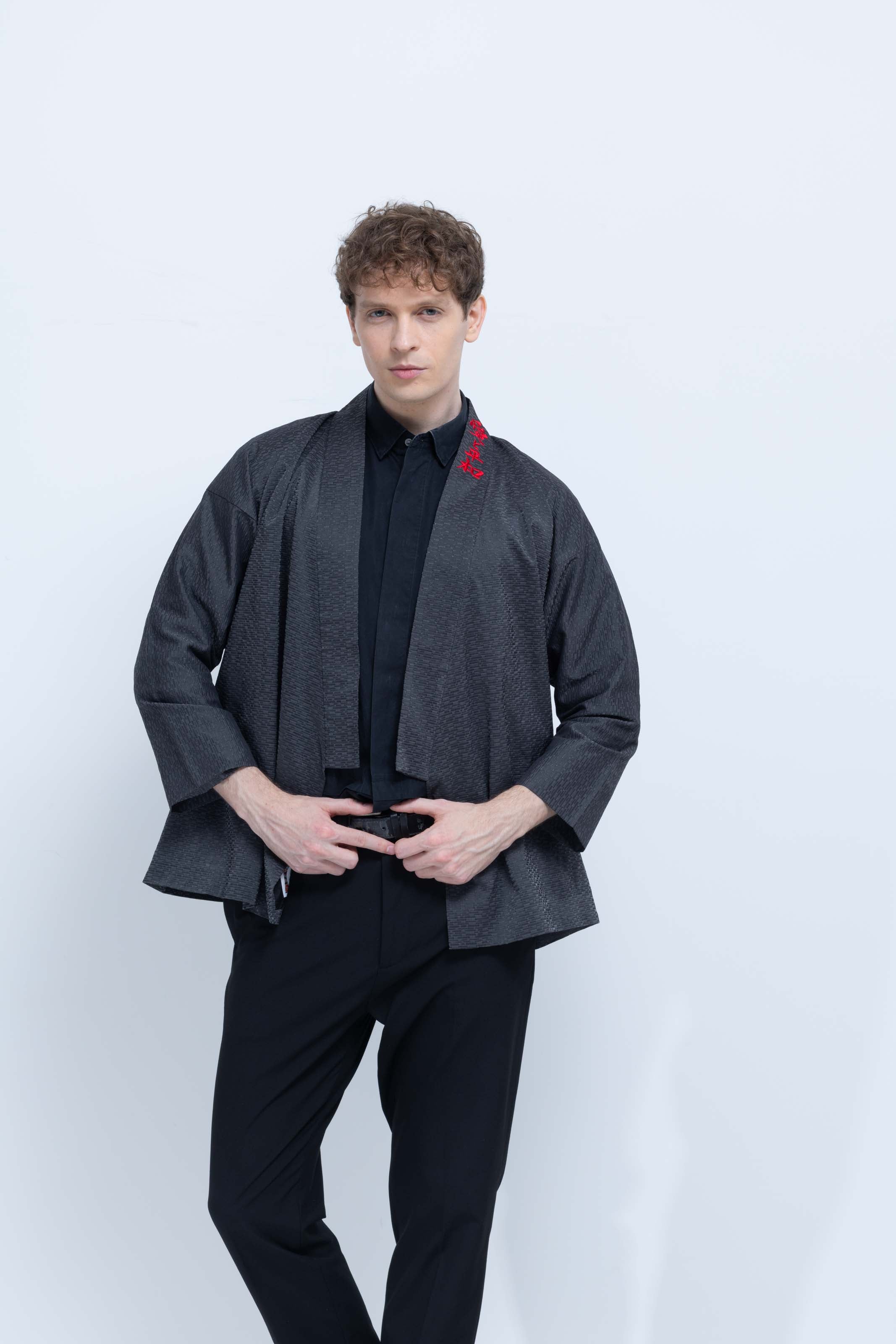 OHARAME KIMONO JACKET / red / 墨-sumi-