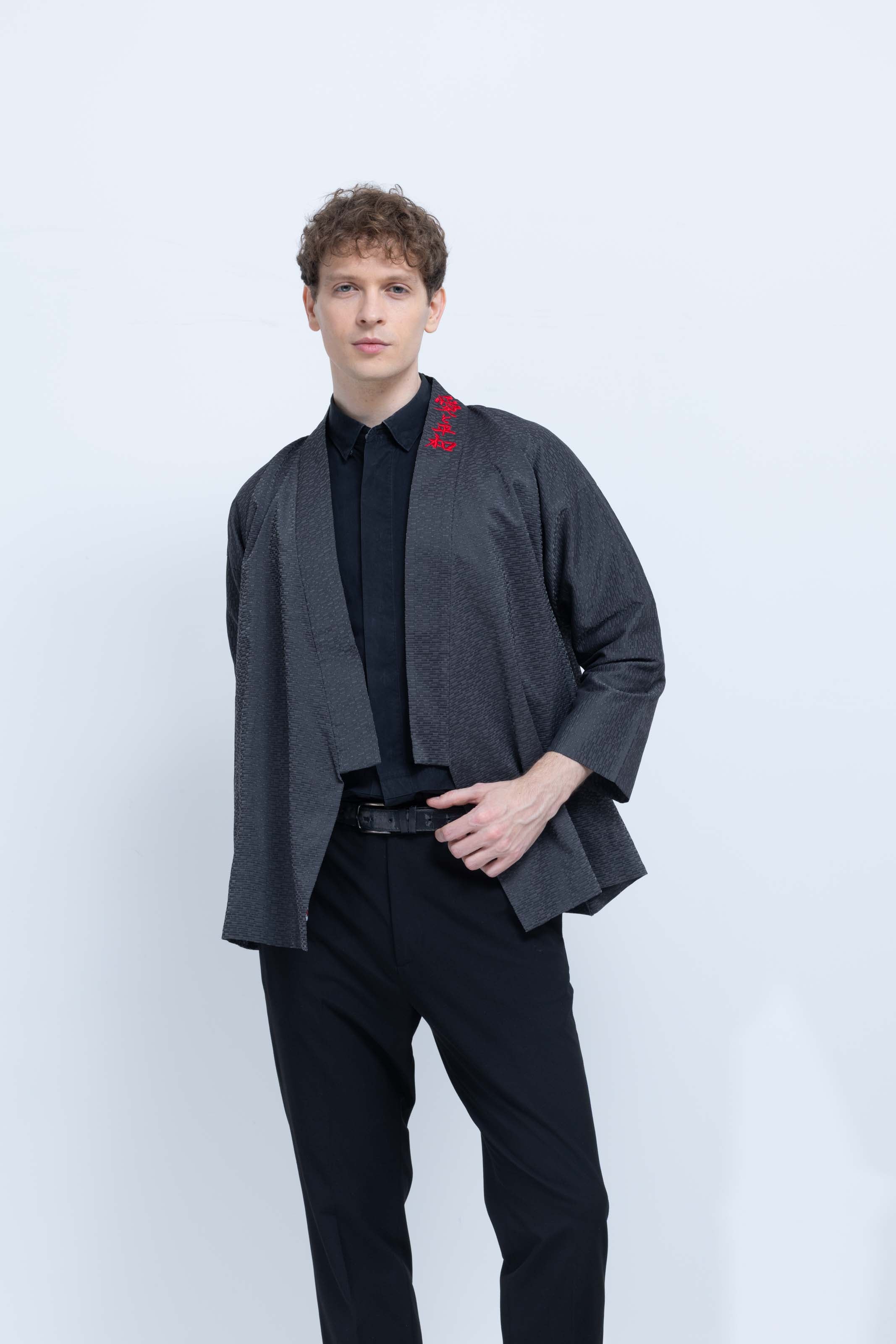 OHARAME KIMONO JACKET / red / 墨-sumi-