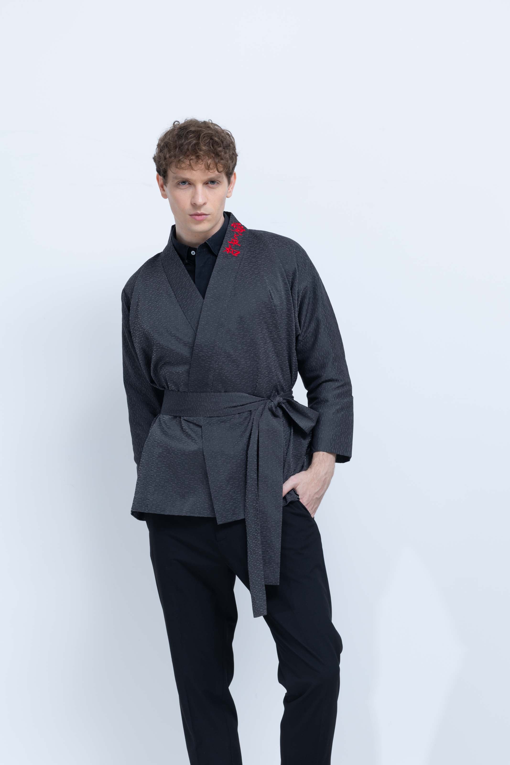 OHARAME KIMONO JACKET / red / 墨-sumi-