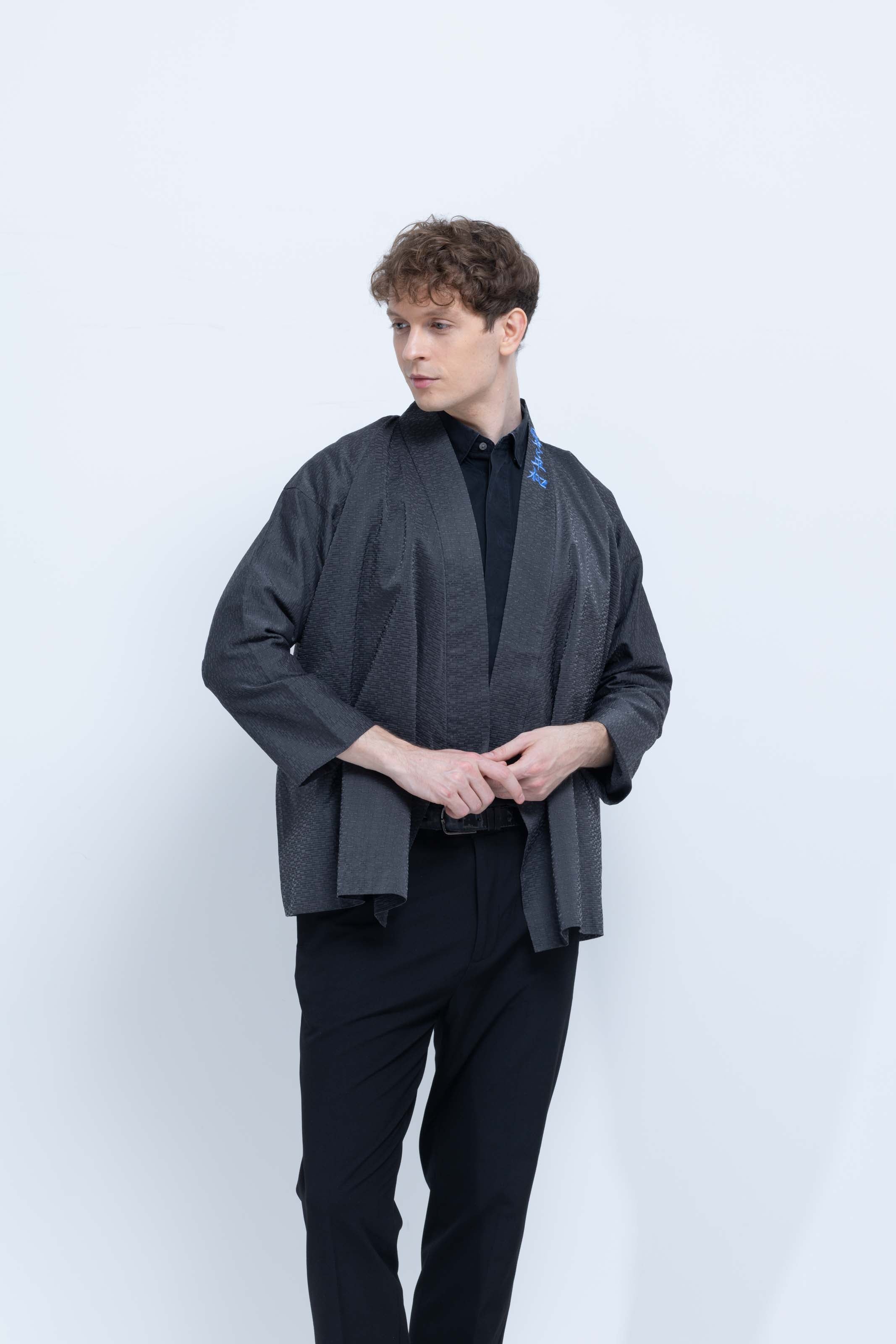 OHARAME KIMONO JACKET / blue / 墨-sumi-