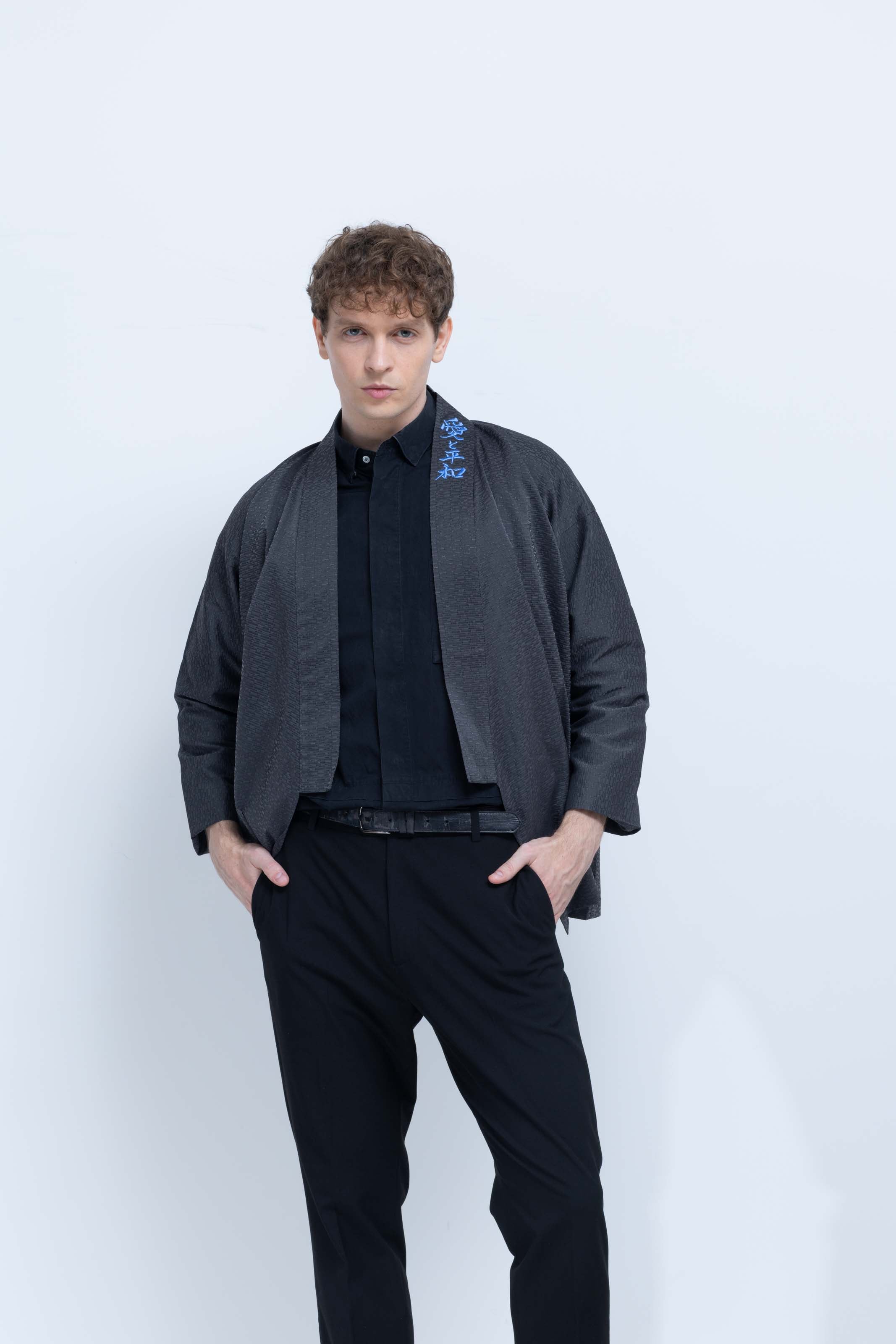 OHARAME KIMONO JACKET / blue / 墨-sumi-