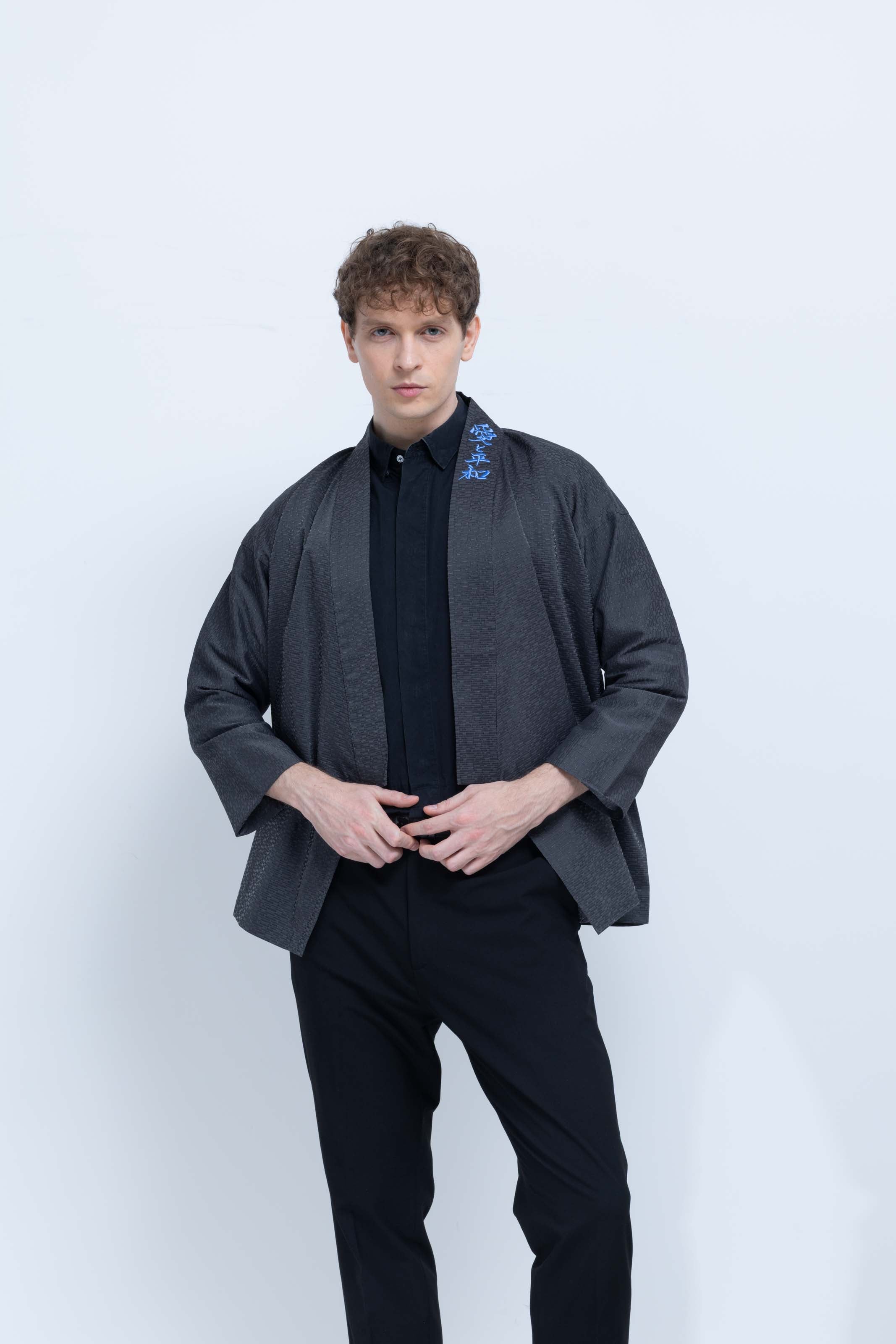 OHARAME KIMONO JACKET / blue / 墨-sumi-
