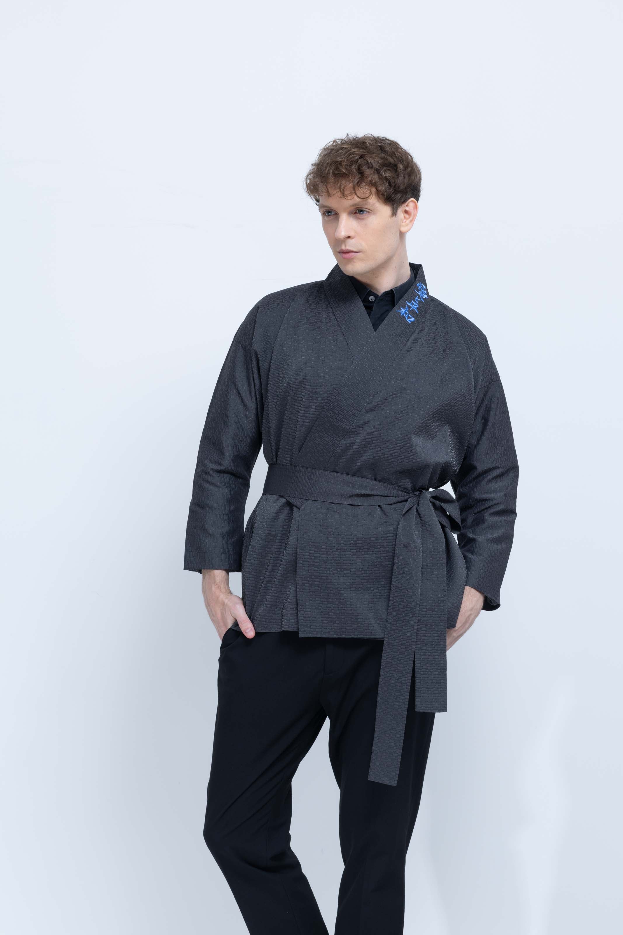 OHARAME KIMONO JACKET / blue / 墨-sumi-
