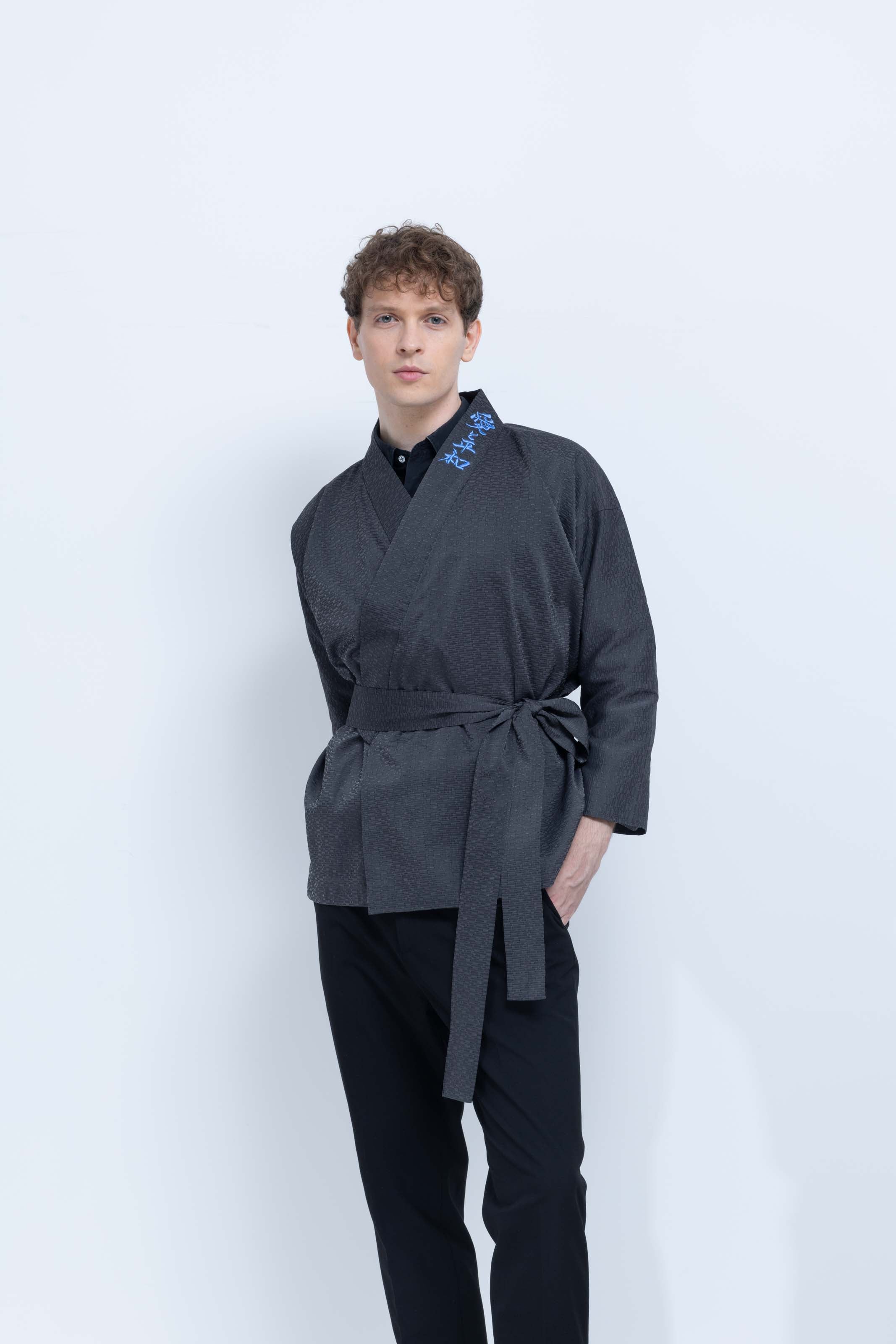 OHARAME KIMONO JACKET / blue / 墨-sumi-