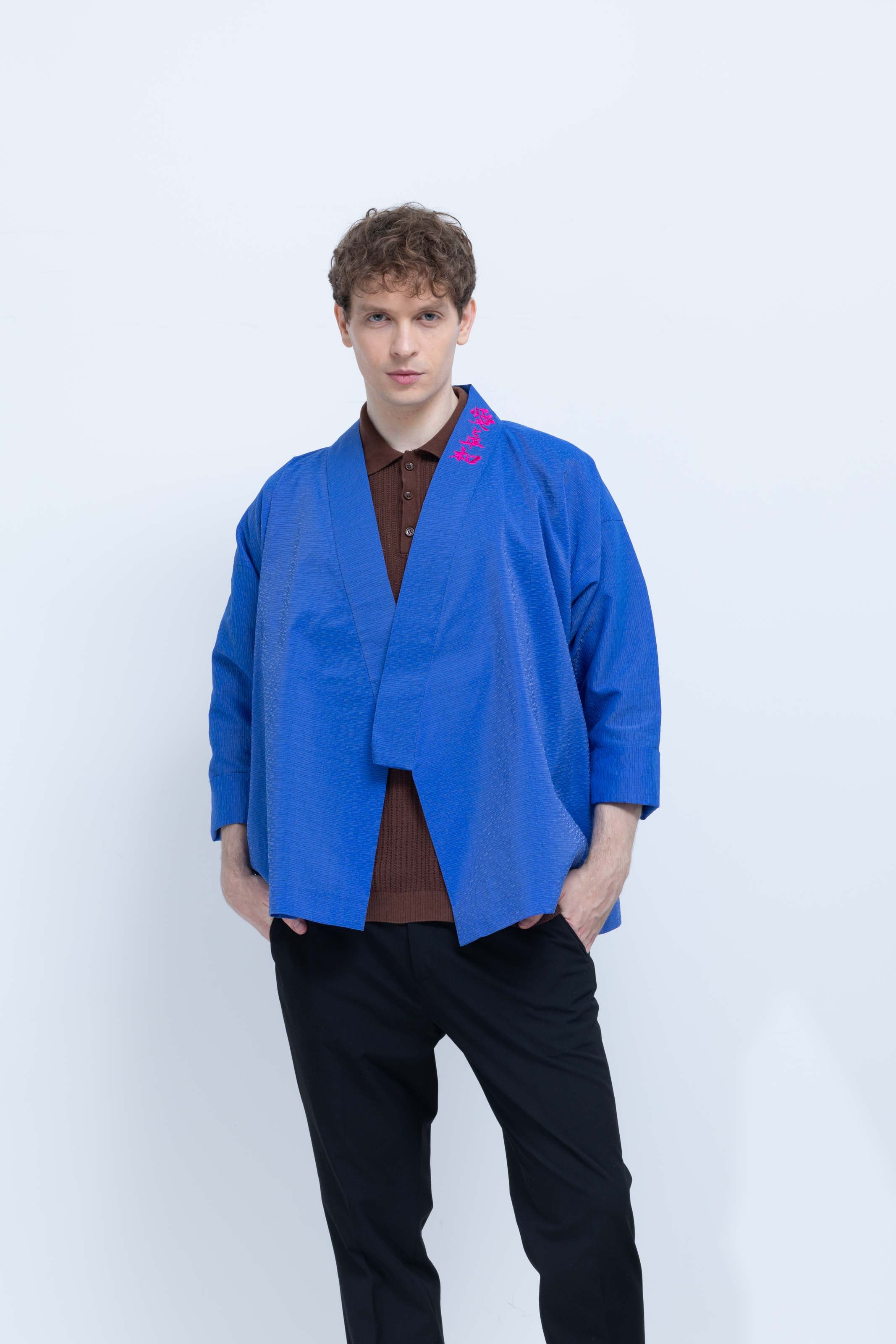 OHARAME KIMONO JACKET / 碧-ao-