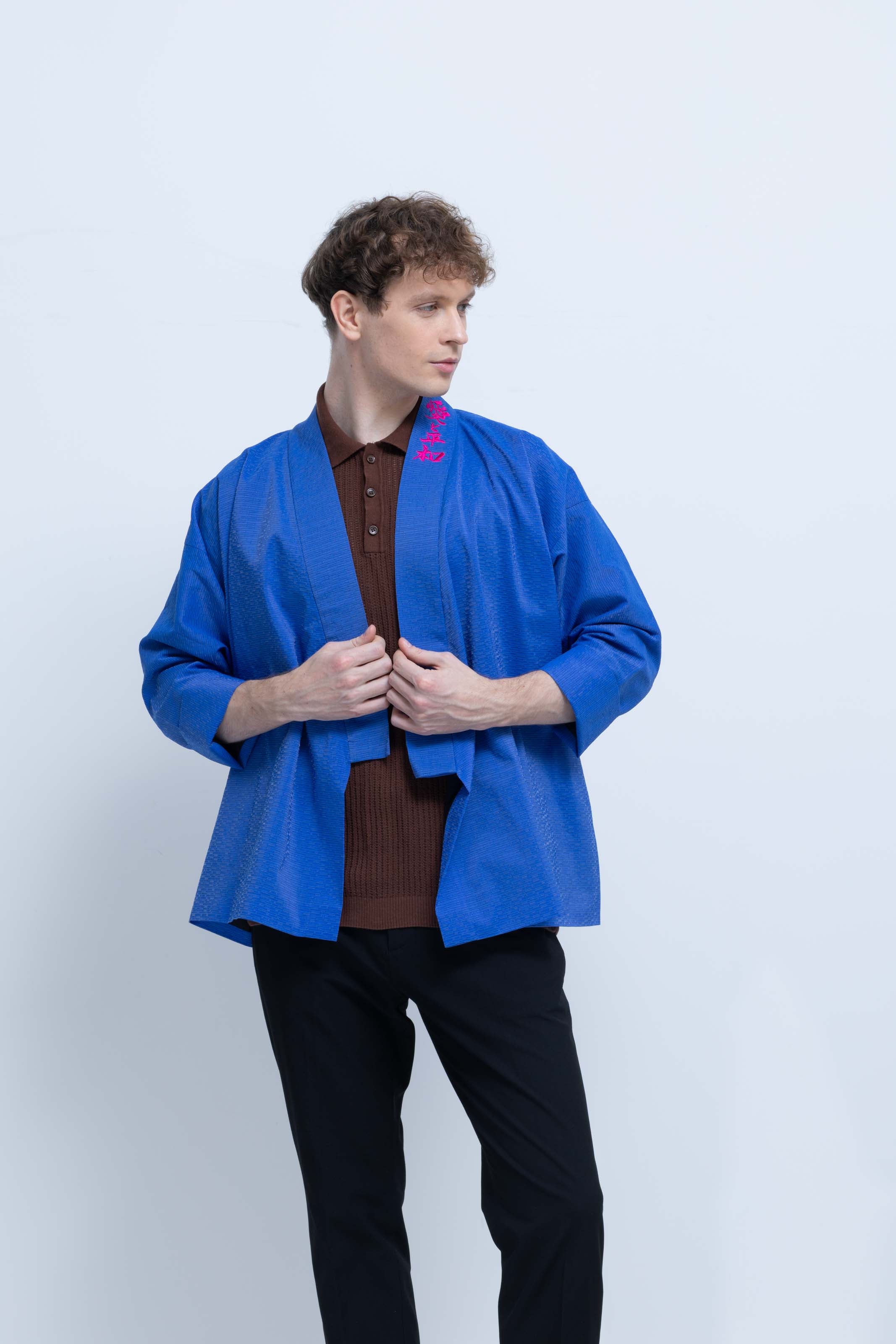 OHARAME KIMONO JACKET / 碧-ao-