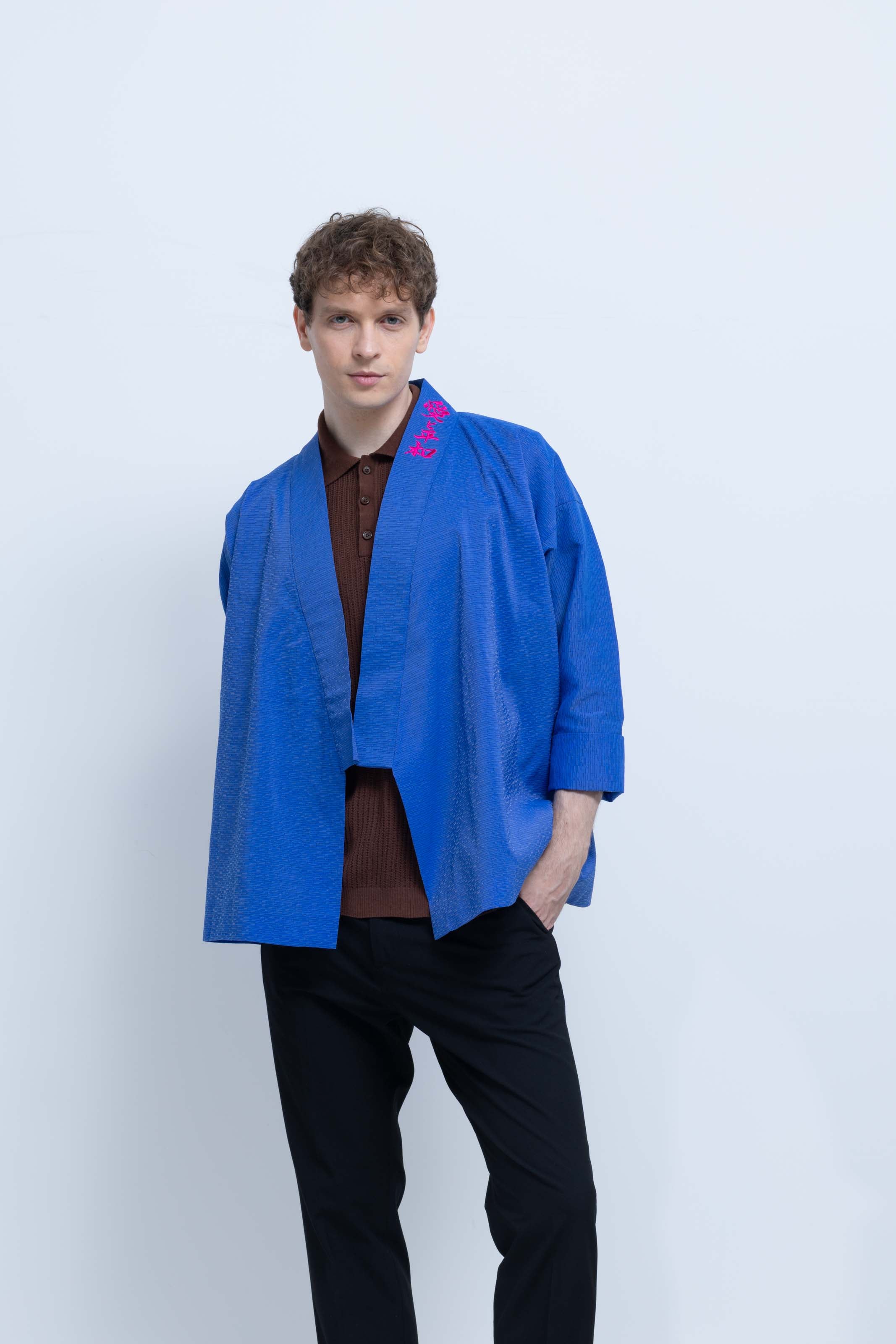 OHARAME KIMONO JACKET / 碧-ao-