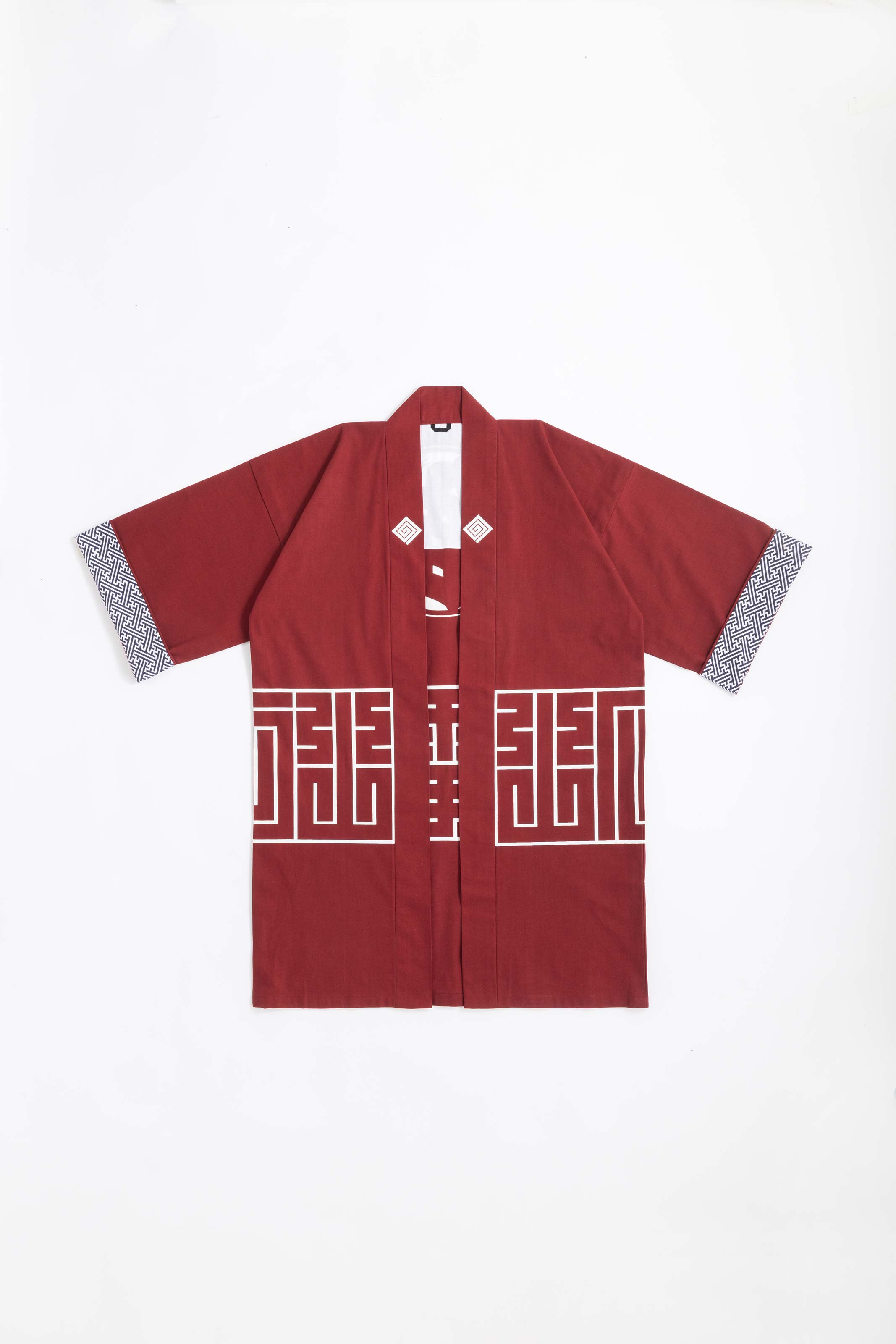 CAT -LIGHTNING SPEED- SHIRUSHI-ZOME HANTEN JACKET/ ENJI / 猫 -電光石火- 印染半纏