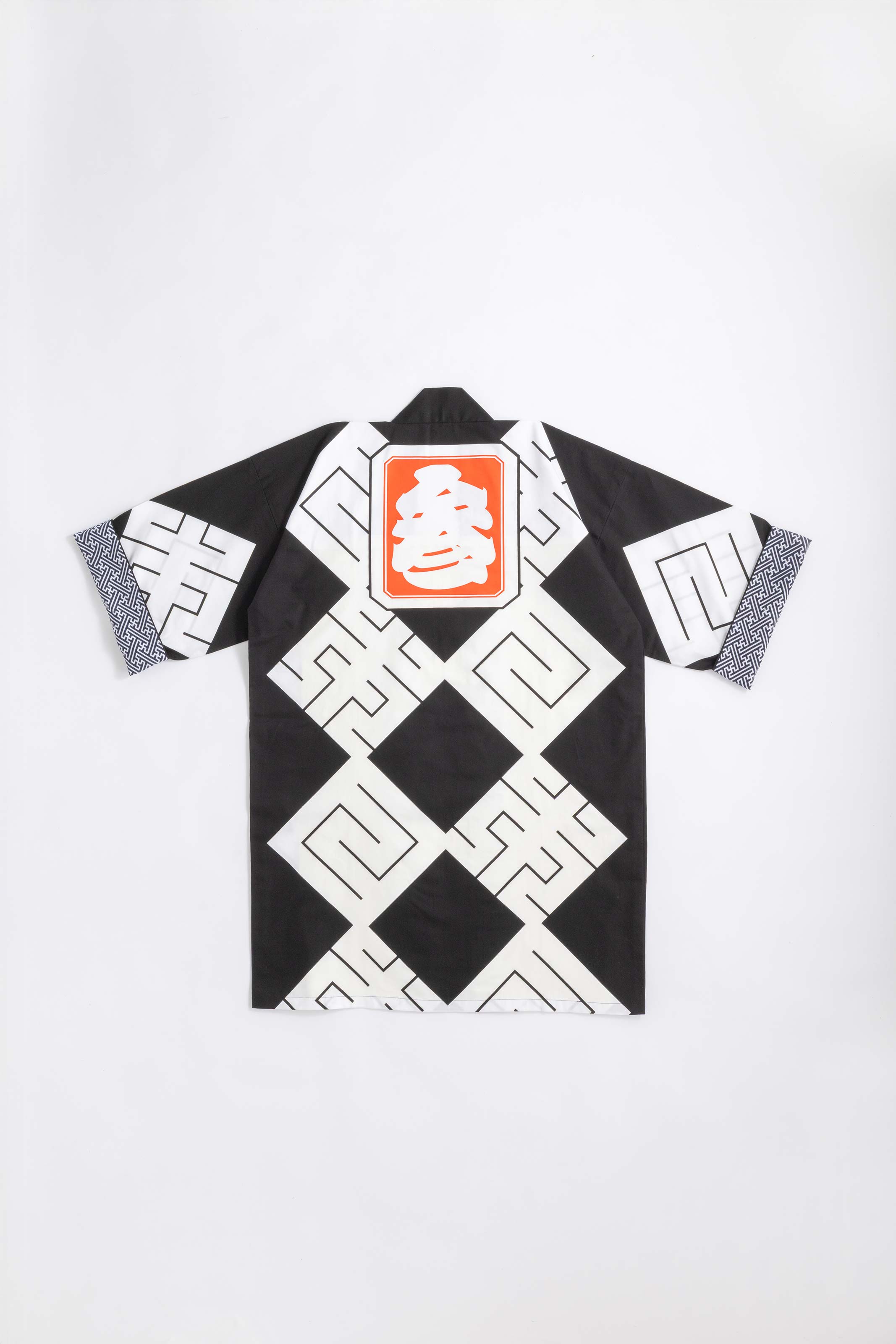 MILE -JAPAN- SHIRUSHI-ZOME HANTEN JACKET / KURO / 参 -日本- 印染半纏