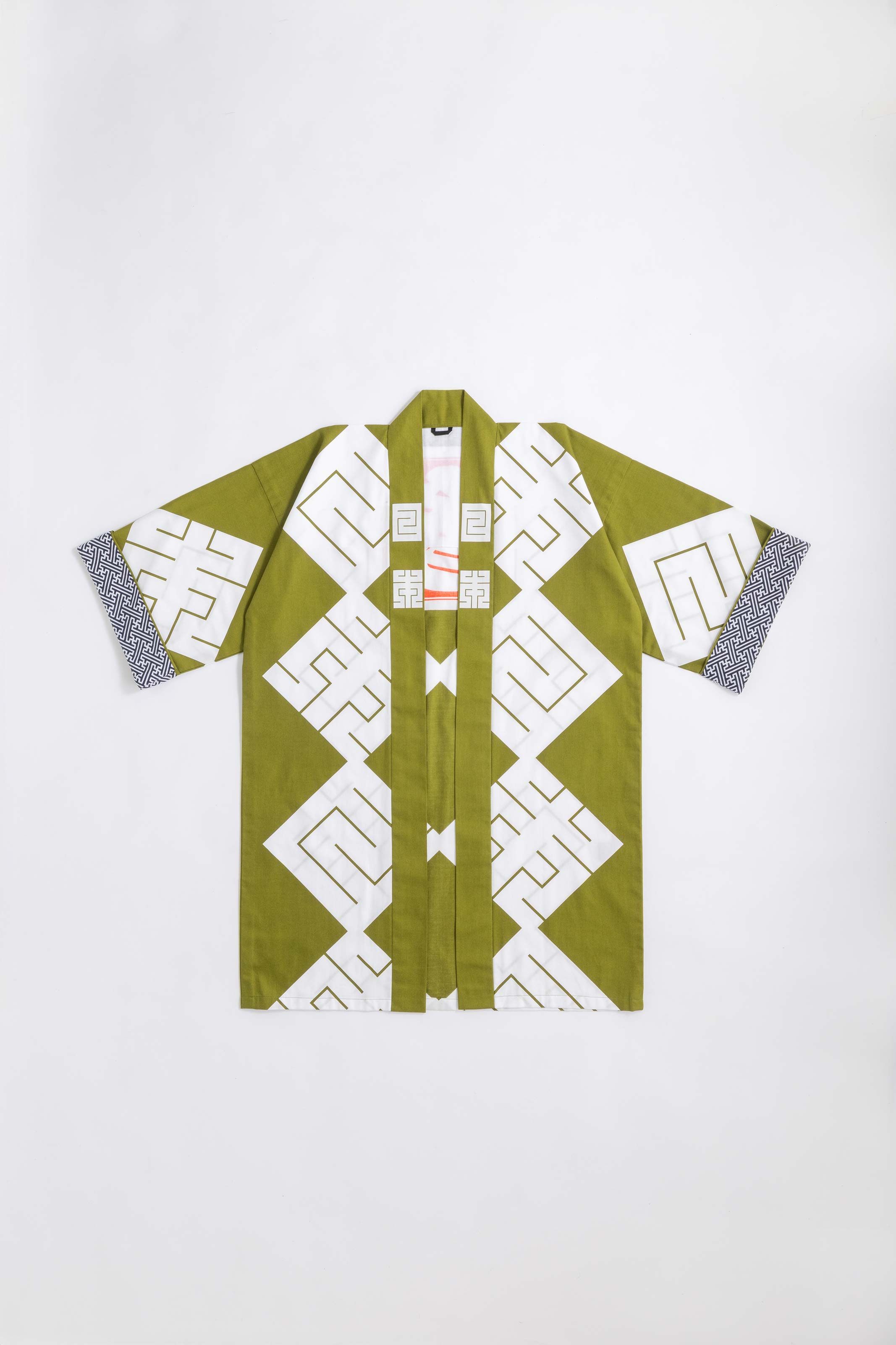 MILE -JAPAN- SHIRUSHI-ZOME HANTEN JACKET / MATCHA / 参 -日本- 印染半纏