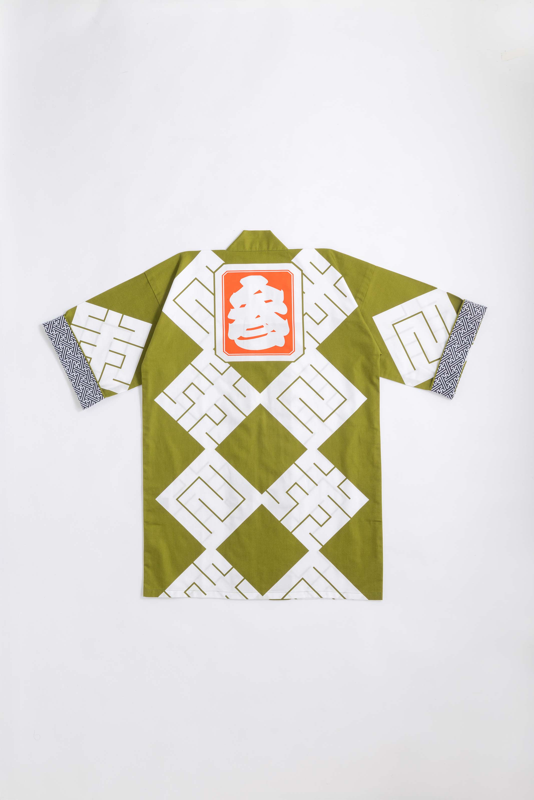 MILE -JAPAN- SHIRUSHI-ZOME HANTEN JACKET / MATCHA / 参 -日本- 印染半纏