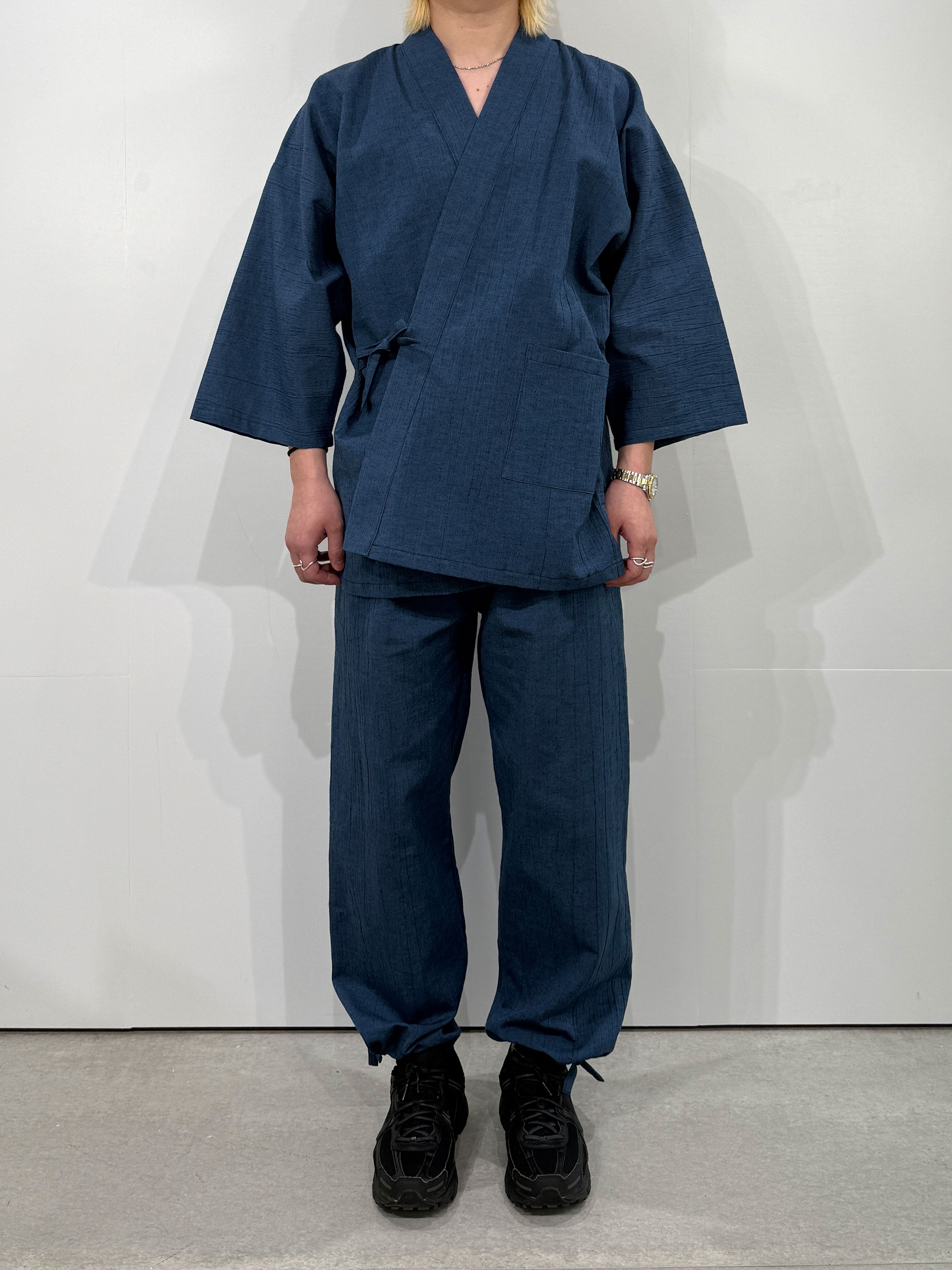 [参SELECT] Samue—Traditional monk's working clothes Blue L