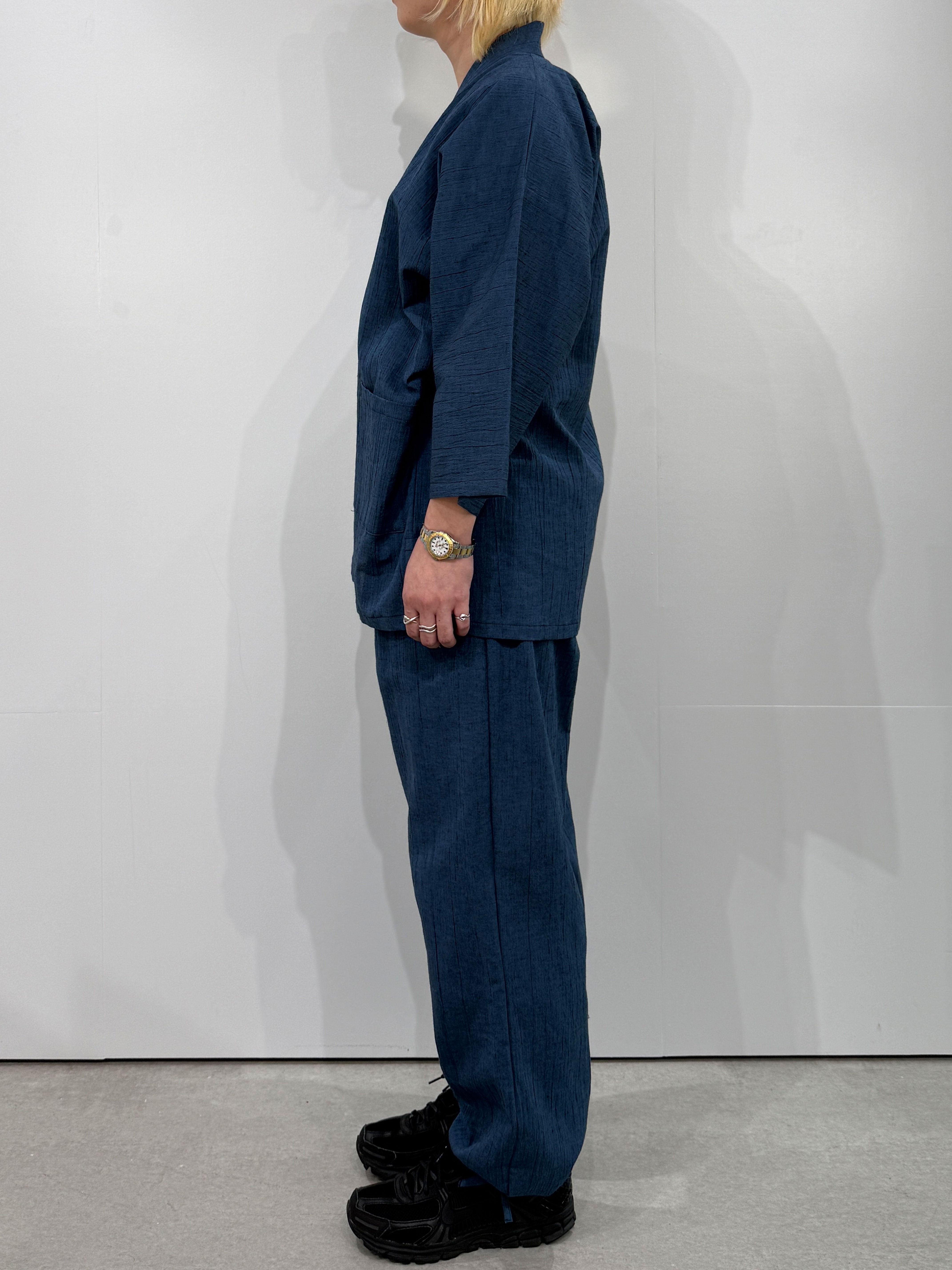 [参SELECT] Samue—Traditional monk's working clothes Blue L